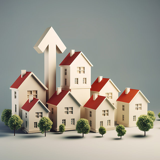 Illustration lohnendes Investment in Immobilien